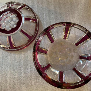 Val Saint-Lambert Art Deco crystal candy box, 1925 period, Joseph Simon