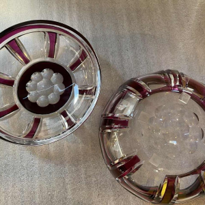 Val Saint-Lambert bonbonnière art déco en cristal époque 1925 Joseph Simon