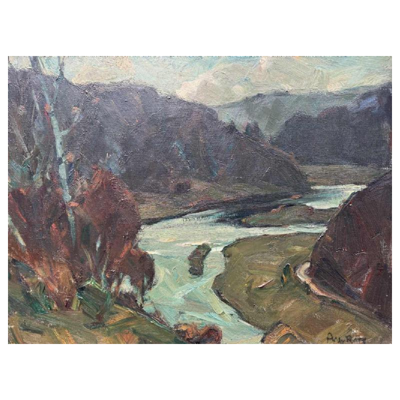Albert RATY (1889-1970): Meanders van de Semois in de herfst.