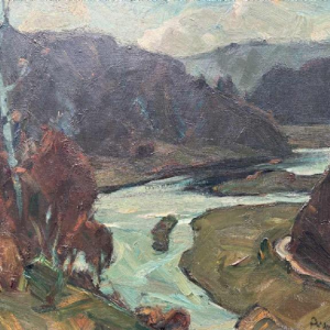 Albert RATY (1889-1970): « Méandres de la Semois en automne »