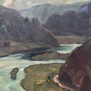 Albert RATY (1889-1970): « Méandres de la Semois en automne »