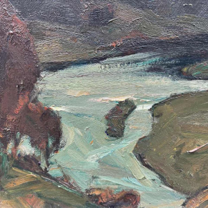 Albert RATY (1889-1970): Meanders of the Semois in autumn.