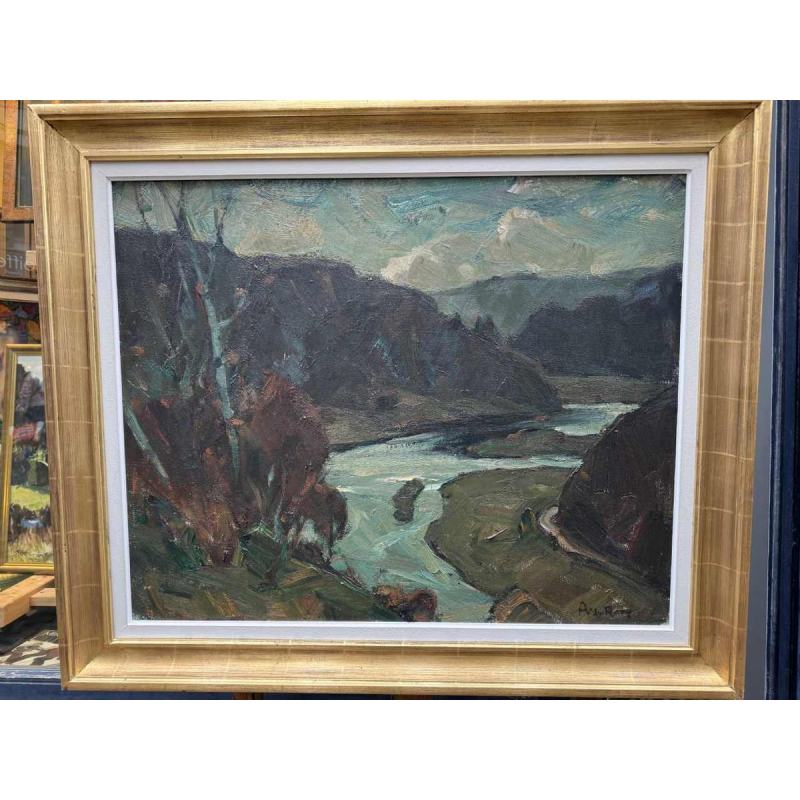 Albert RATY (1889-1970): Meanders of the Semois in autumn.