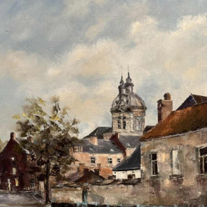 Alphonse CREPIN (1931-2010): « Namur vue vers la Cathédrale »