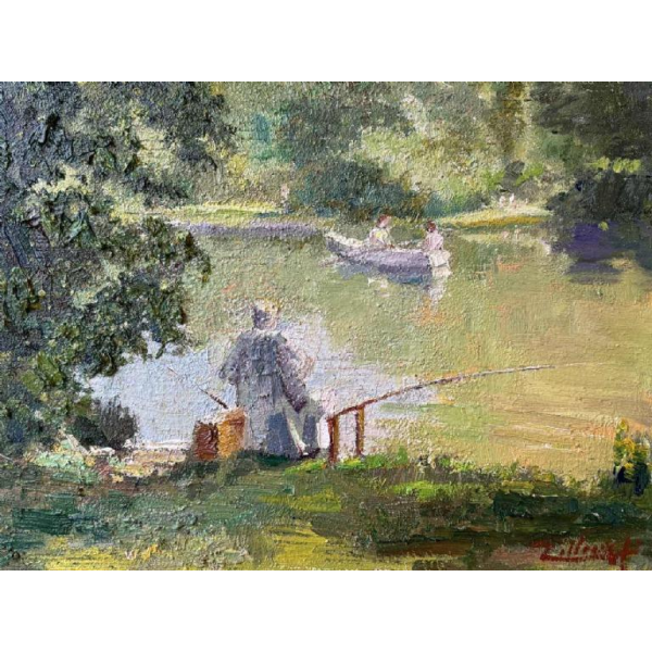 Jos (Joseph - Josef) TILLEUX (1896-1978): « Pêche et promenade en barque »