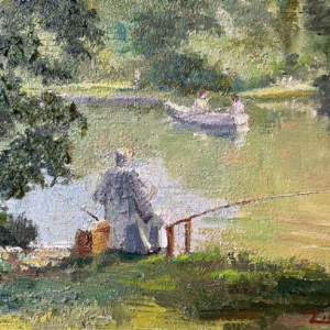 Jos (Joseph - Josef) TILLEUX (1896-1978): Vissen en een boottocht.