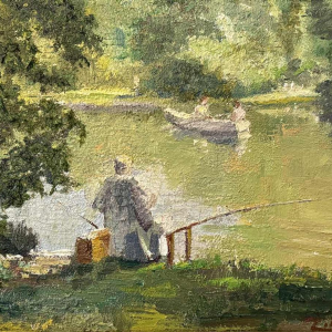 Jos (Joseph - Josef) TILLEUX (1896-1978): Vissen en een boottocht.