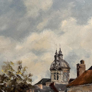 Alphonse CREPIN (1931-2010): « Namur vue vers la Cathédrale »
