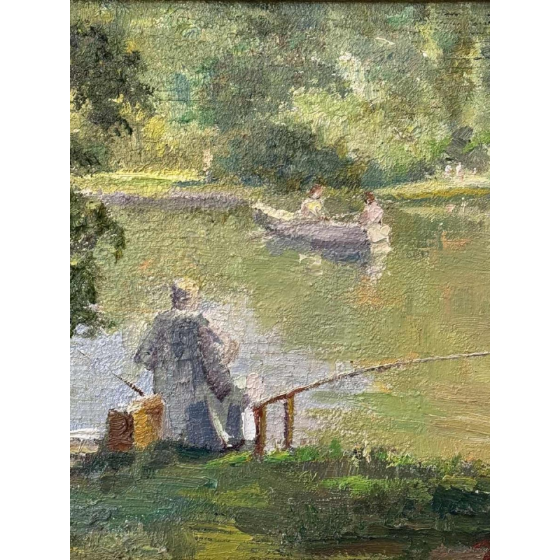 Jos (Joseph - Josef) TILLEUX (1896-1978): « Pêche et promenade en barque »