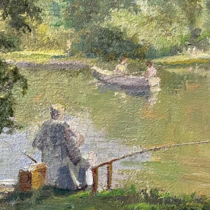 Jos (Joseph - Josef) TILLEUX (1896-1978): « Pêche et promenade en barque »