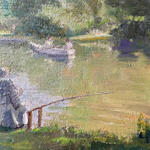 Jos (Joseph - Josef) TILLEUX (1896-1978): « Pêche et promenade en barque »