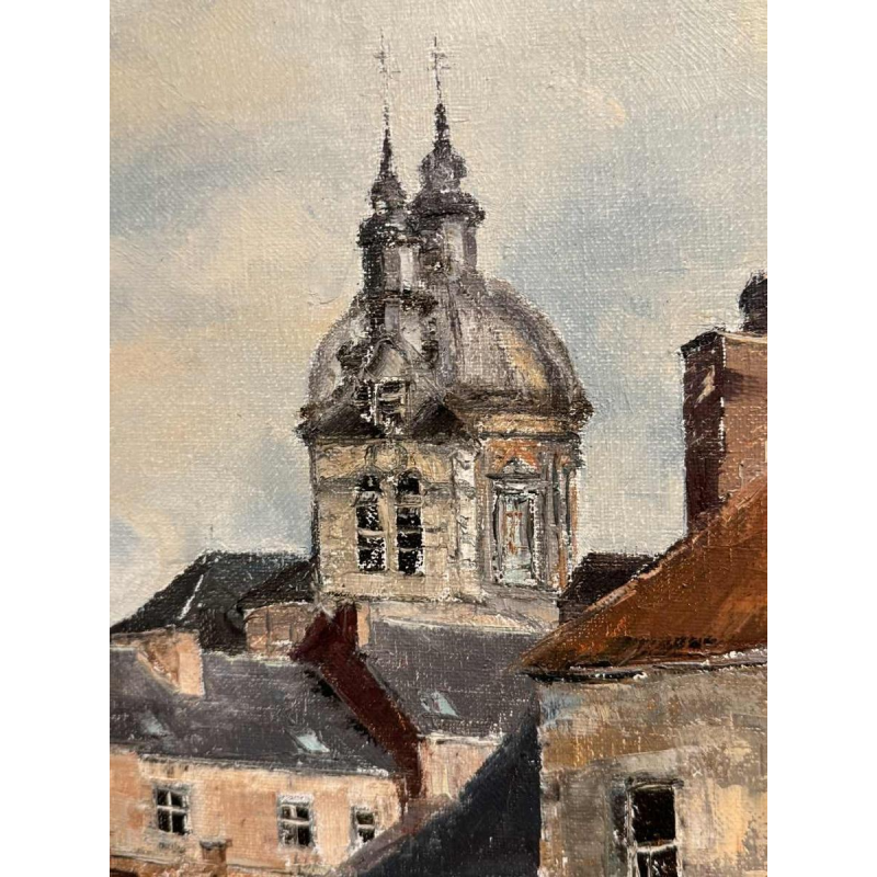 Alphonse CREPIN (1931-2010): « Namur vue vers la Cathédrale »
