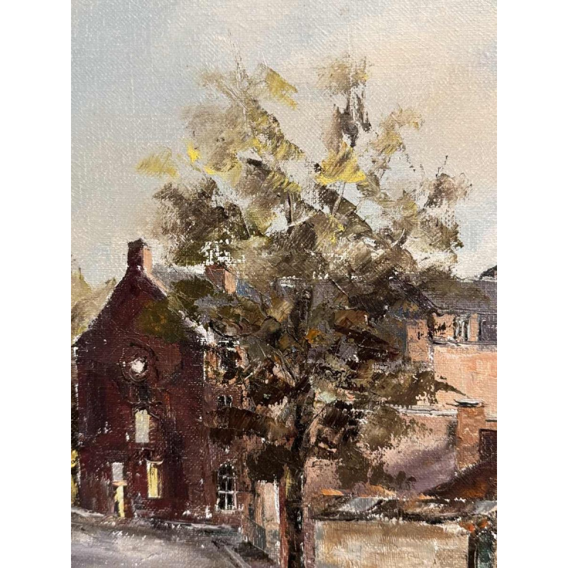 Alphonse CREPIN (1931-2010): "Namur seen towards the Cathedral".