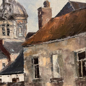 Alphonse CREPIN (1931-2010): « Namur vue vers la Cathédrale »