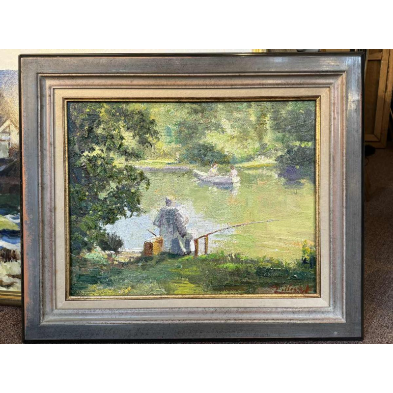 Jos (Joseph - Josef) TILLEUX (1896-1978): « Pêche et promenade en barque »