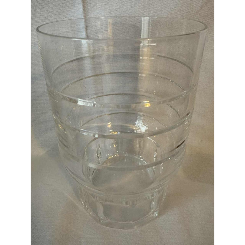 6 (of 12) glazen 'Manhattan' kristallen Val St Lambert art deco-periode