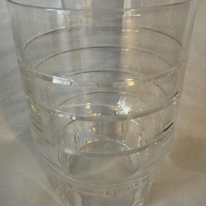 6 (of 12) glazen 'Manhattan' kristallen Val St Lambert art deco-periode