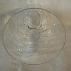 6 (of 12) glazen 'Manhattan' kristallen Val St Lambert art deco-periode