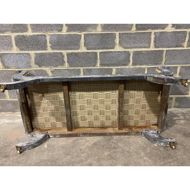 Antique Charles X style bench seat, late 19th century