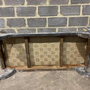 Banquette ancienne de style Charles X, époque fin 19ème siècle