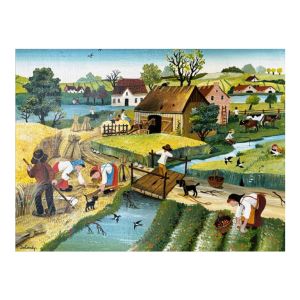 Marie-Louise BATARDY « Summer » painting acrylic on canvas, ca 1980