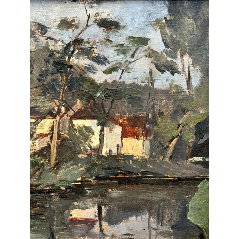 Eliane de Meuse (1899-1993): Vijvers ? in het bos.