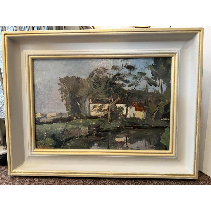 Eliane de Meuse (1899-1993): Ponds ? in Forest.