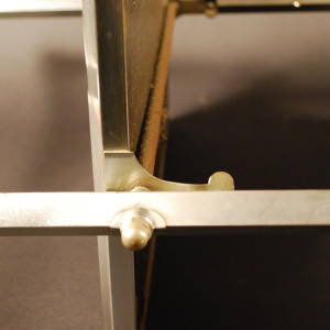 Art Deco Desserte met een dubbele verchroomde metalen bovenplaat - 1930