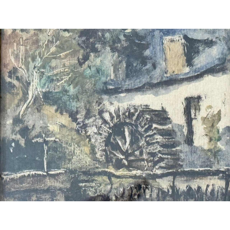 Albert DANDOY (1885-1977): « Old water mill  on Houyoux river Namur