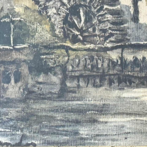 Albert DANDOY (1885-1977): « Moulin sur le Houyoux à Bomel - Namur»