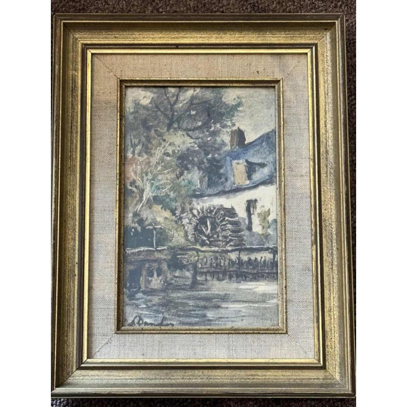 Albert DANDOY (1885-1977): « Moulin sur le Houyoux à Bomel - Namur»