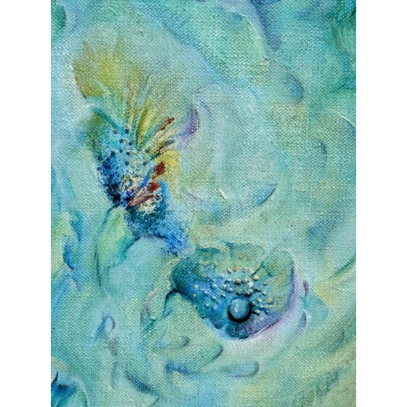 Simone Verlaine ‘femme nue’ surrealist fantasy painting, oil on canvas, 20th century