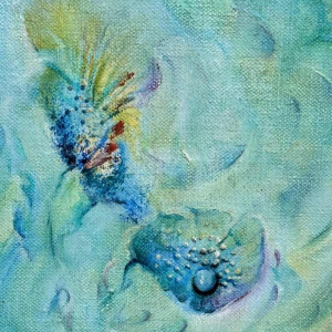 Simone Verlaine "femme nue" peinture fantastique surréaliste, huile sur toile, 20ème siècle