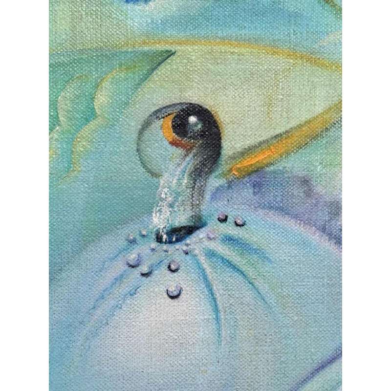 Simone Verlaine “femme nue” surrealistisch fantasieschilderij, schilderij olieverf op doek, 20e eeuw