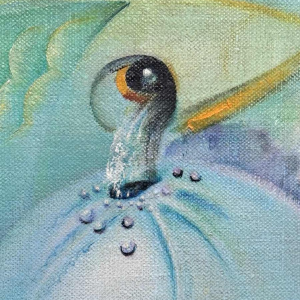 Simone Verlaine ‘femme nue’ surrealist fantasy painting, oil on canvas, 20th century