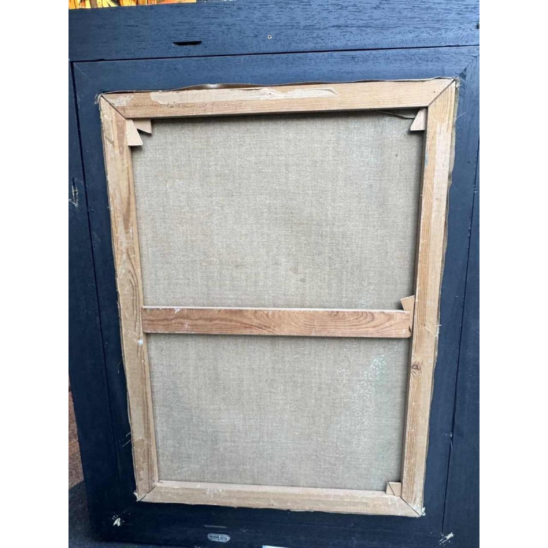 Simone Verlaine "femme nue" peinture fantastique surréaliste, huile sur toile, 20ème siècle