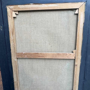 Simone Verlaine ‘femme nue’ surrealist fantasy painting, oil on canvas, 20th century