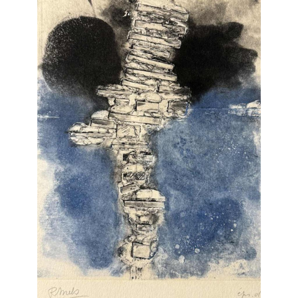 René MELS (1909-1977): épreuve détat (gravure au carborundum)