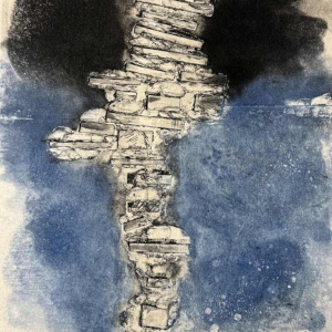 René MELS (1909-1977): épreuve détat (gravure au carborundum)