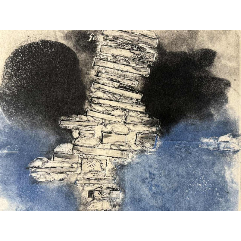 René MELS (1909-1977): épreuve détat (gravure au carborundum)