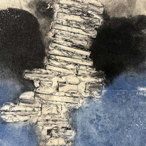 René MELS (1909-1977): épreuve détat (gravure au carborundum)