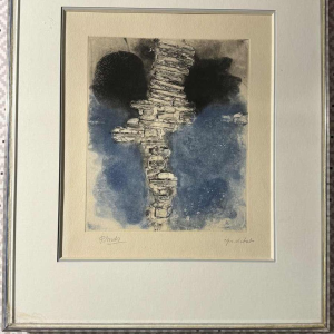 René MELS (1909-1977): épreuve détat (gravure au carborundum)