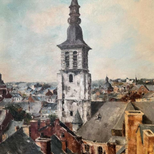 Alphonse CREPIN (1931-2010): « Namur - ses toits et le cocher de St Jean »