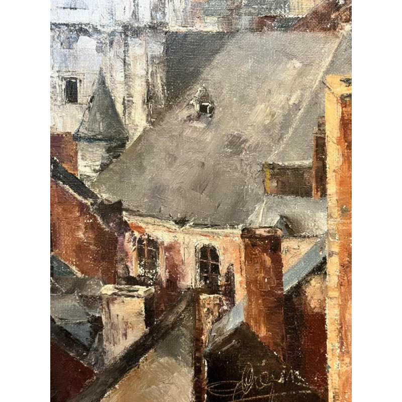 Alphonse CREPIN (1931-2010): « Namur - ses toits et le cocher de St Jean »