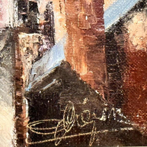 Alphonse CREPIN (1931-2010): "Namur - his roofs and the coachman »