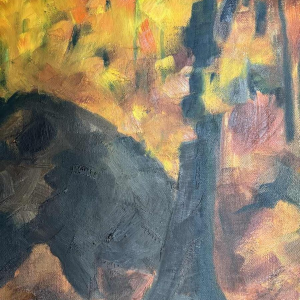 Milo DARDENNE (1938-): « Everzwijn » schilderij op doek