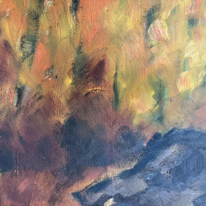 Milo DARDENNE (1938-): « Wild board » painting on canvas