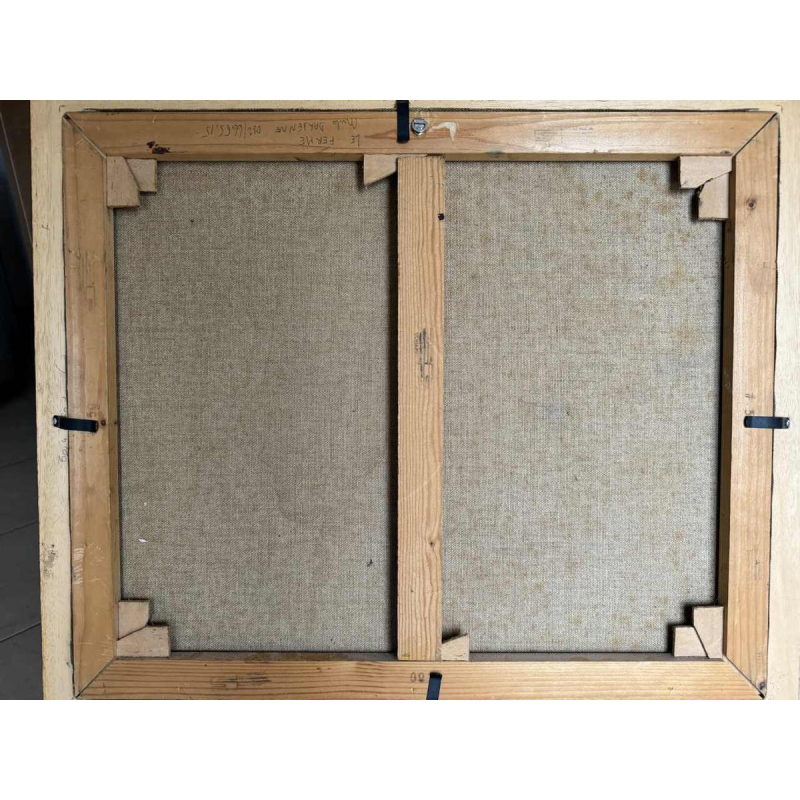 Milo DARDENNE (1938-): « Le sanglier solitaire » peinture sur toile