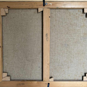 Milo DARDENNE (1938-): « Everzwijn » schilderij op doek