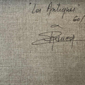 Christian RAUCQ (1947-): « Les Antiques » (Surrealistisch landschap'